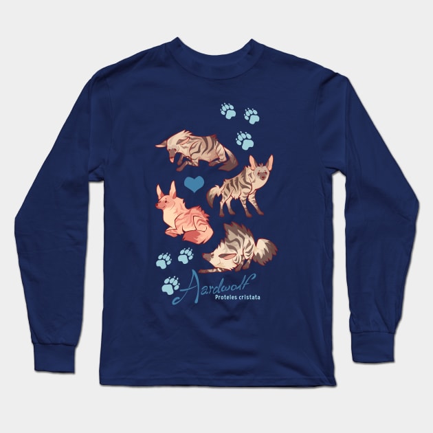 Aardwolf Long Sleeve T-Shirt by Colordrilos